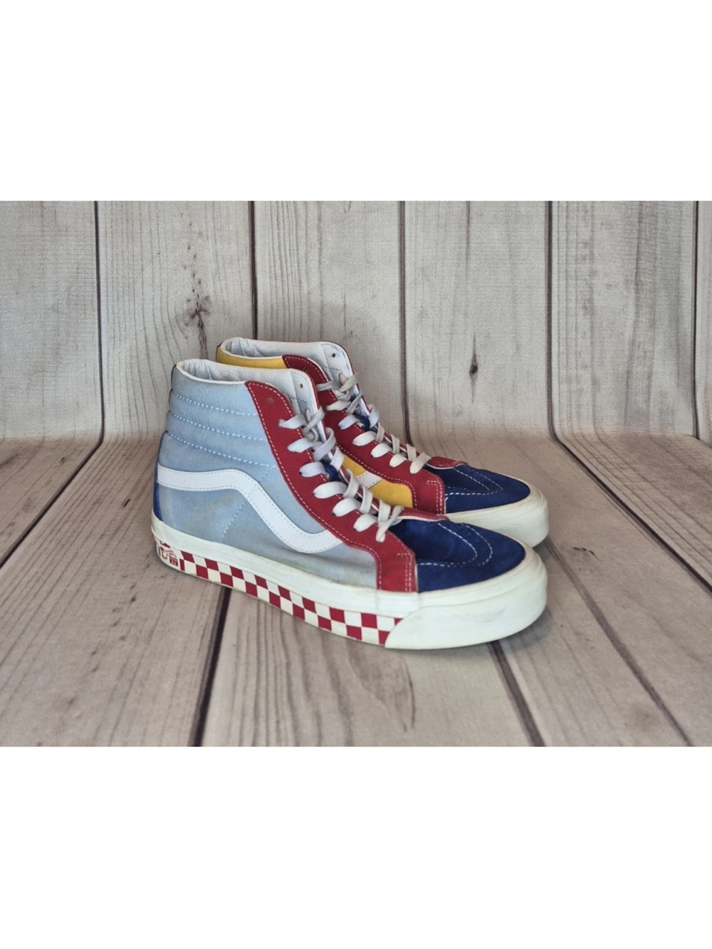 Vans Men's Sz 9.5/Wmn's 11 SK8 Hi Multi-Color 38 DX Anaheim Factory Skate Shoes